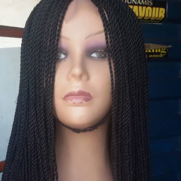 Beautiful black micro braided wig. - Picture 4 of 7